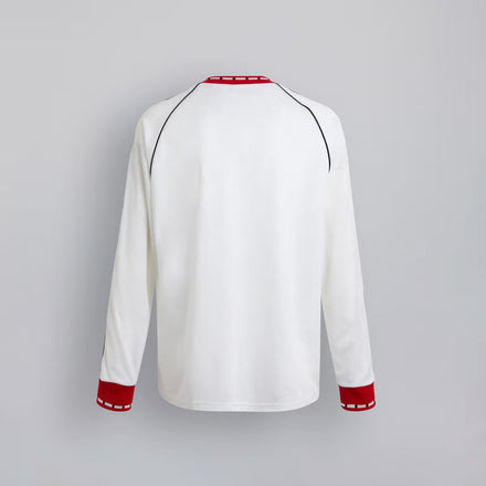 Manchester United Bring Back 1991 Away Long Sleeve Jersey White