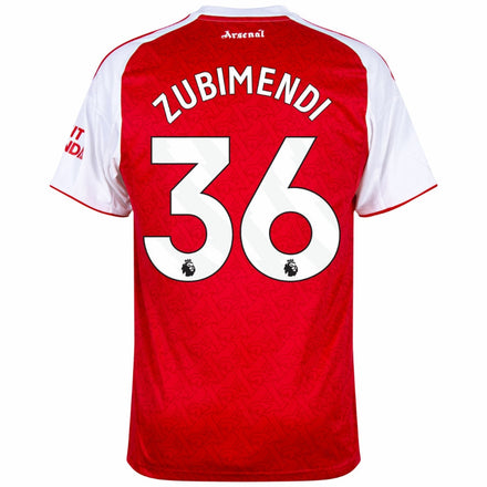 Arsenal Zubimendi 36 Home Fan Jersey 2025/26