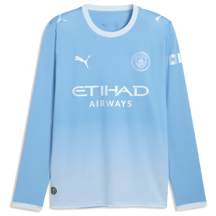 Erling Haaland Manchester City Puma 2026/27 Home Replica Long Sleeve Jersey - Light Blue