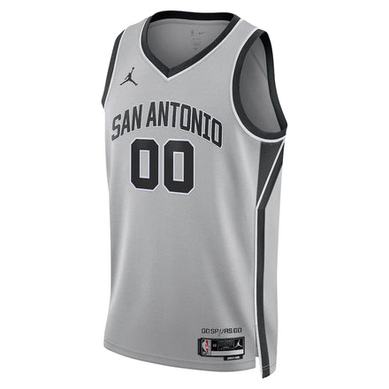 San Antonio Spurs Jordan Brand Unisex Swingman Custom Jersey - Statement Edition - Silver