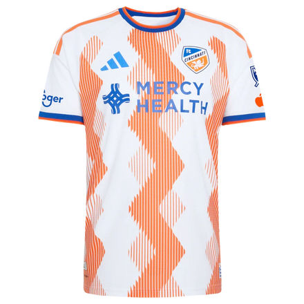 FC Cincinnati adidas 2026 The Seven Hills Kit On-Field Authentic Patch Custom Jersey - White