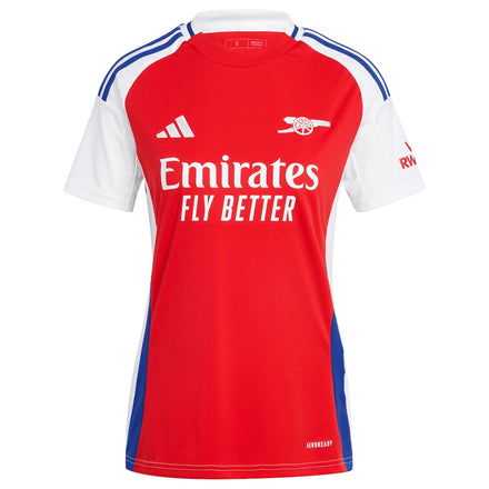 Declan Rice Arsenal adidas Women's 2024/25 Home Replica Player Jersey – Red