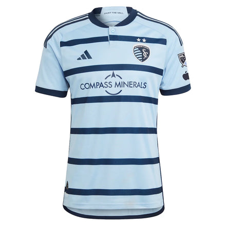 Daniel Salloi Sporting Kansas City adidas 2024 Hoops 4.0 Authentic Player Jersey – Light Blue
