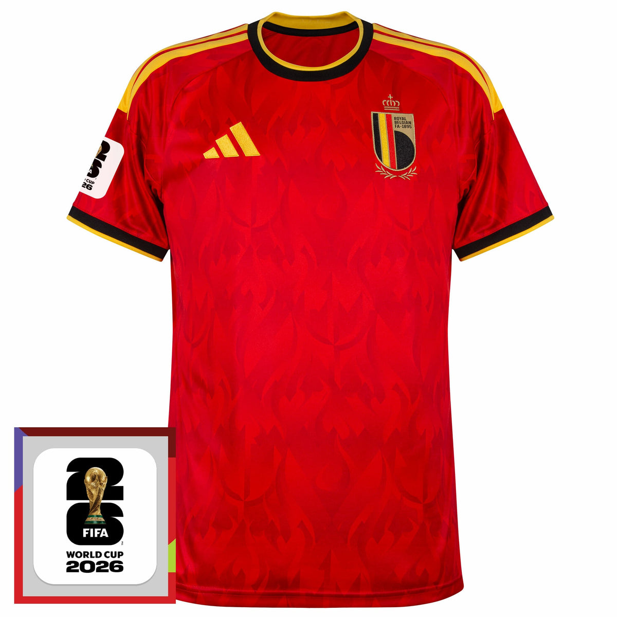 Belgium Home Fan Jersey 2026-2027 World Cup 2026 Patch