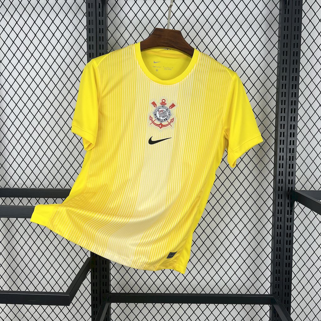 Corinthians 2025/26 Yellow goalkeeper Jersey - Fan Version