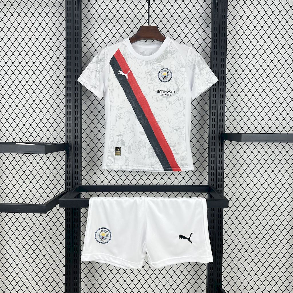 Manchester City 2025/26 Away Kids Kit