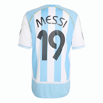 Argentina Home Jersey 2006 Messi #19 - Retro