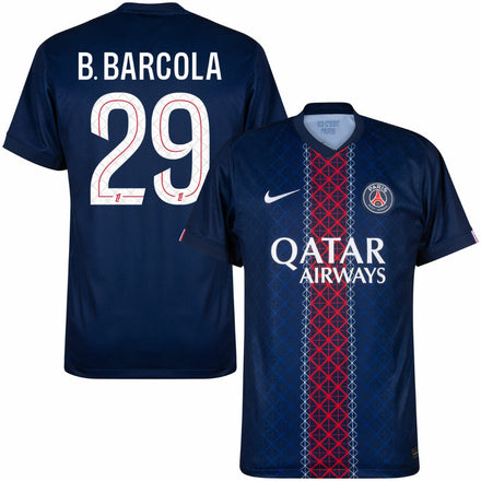 PSG Barcola 29 Home Fan Jersey 2025/26