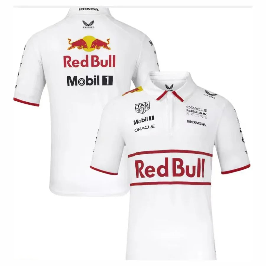 Red Bull Racing 2025 Team Polo White Formula 1 F1 Formula One