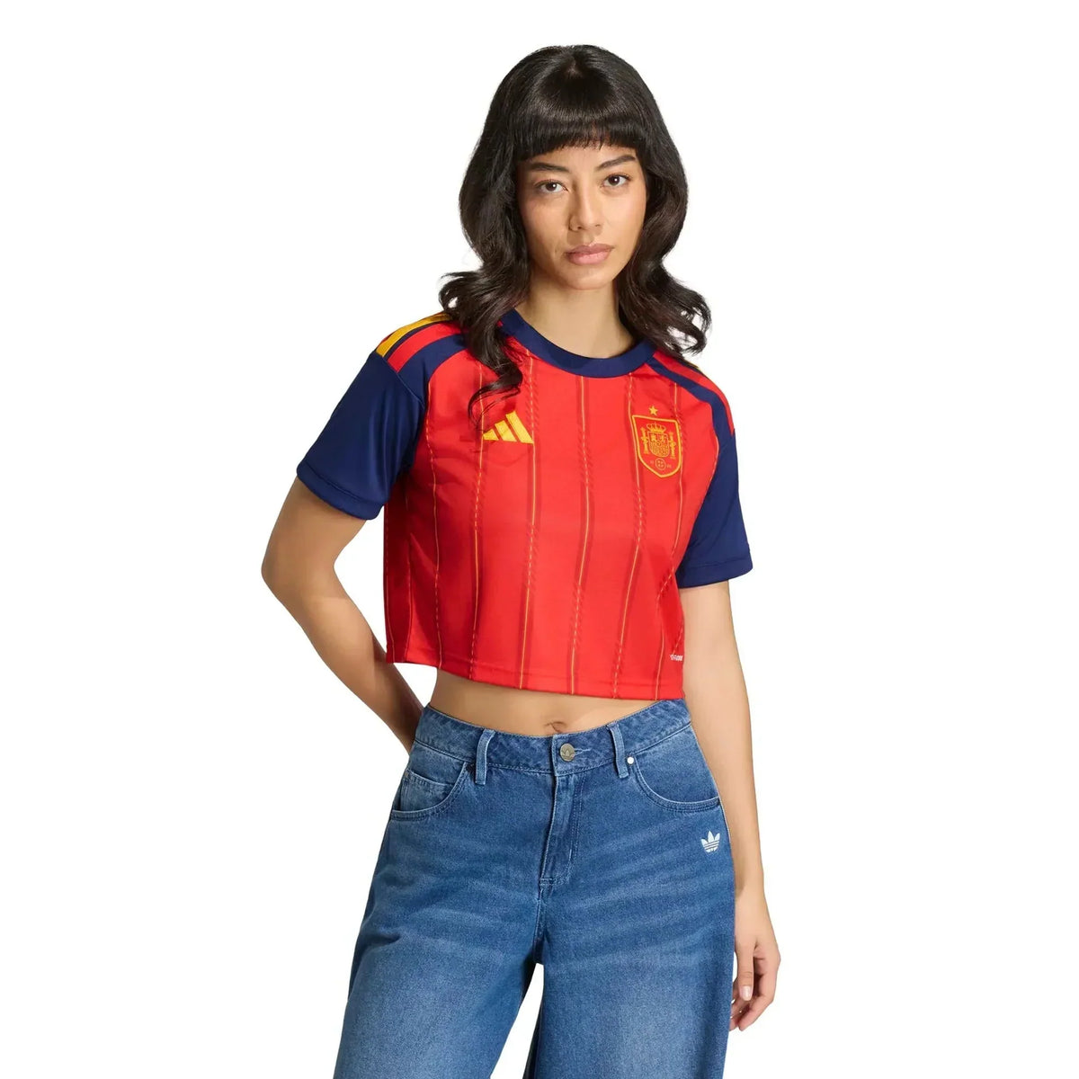 2026 Spain Women's Stadium Home Cropped Soccer Jersey - World Cup 2026