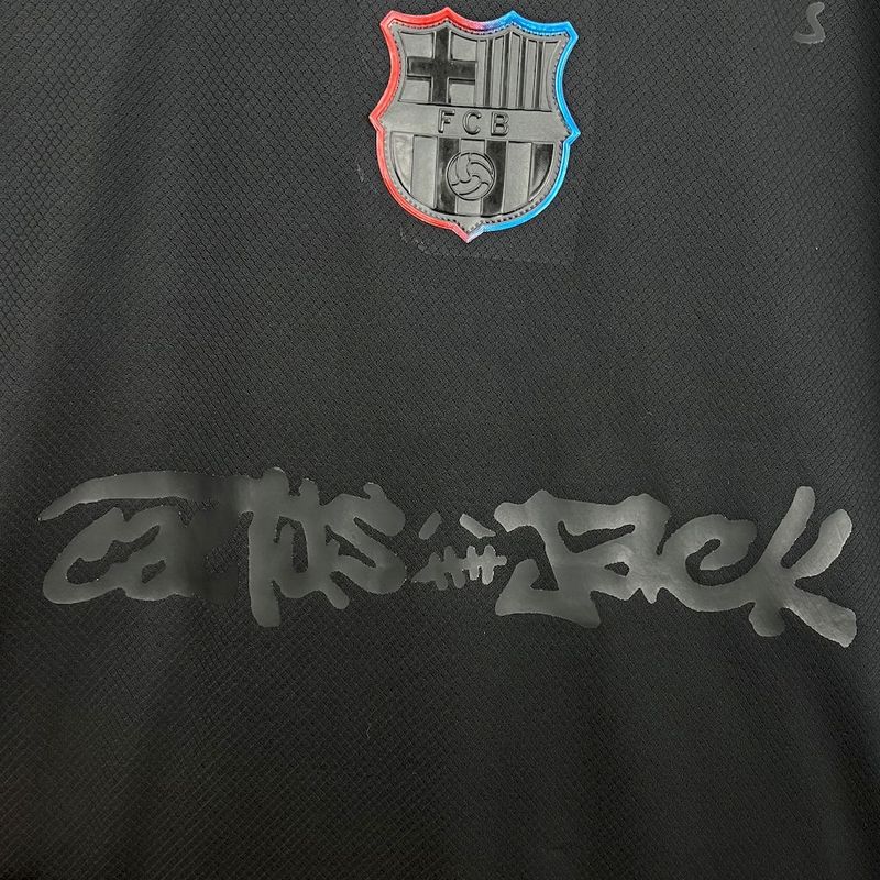 Barcelona Away Jersey X Travis Scott Black