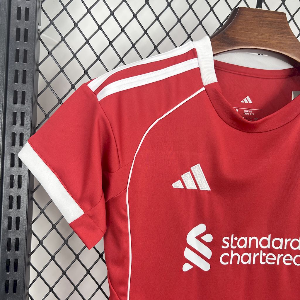 Liverpool 2025/26 Home Kids Kit