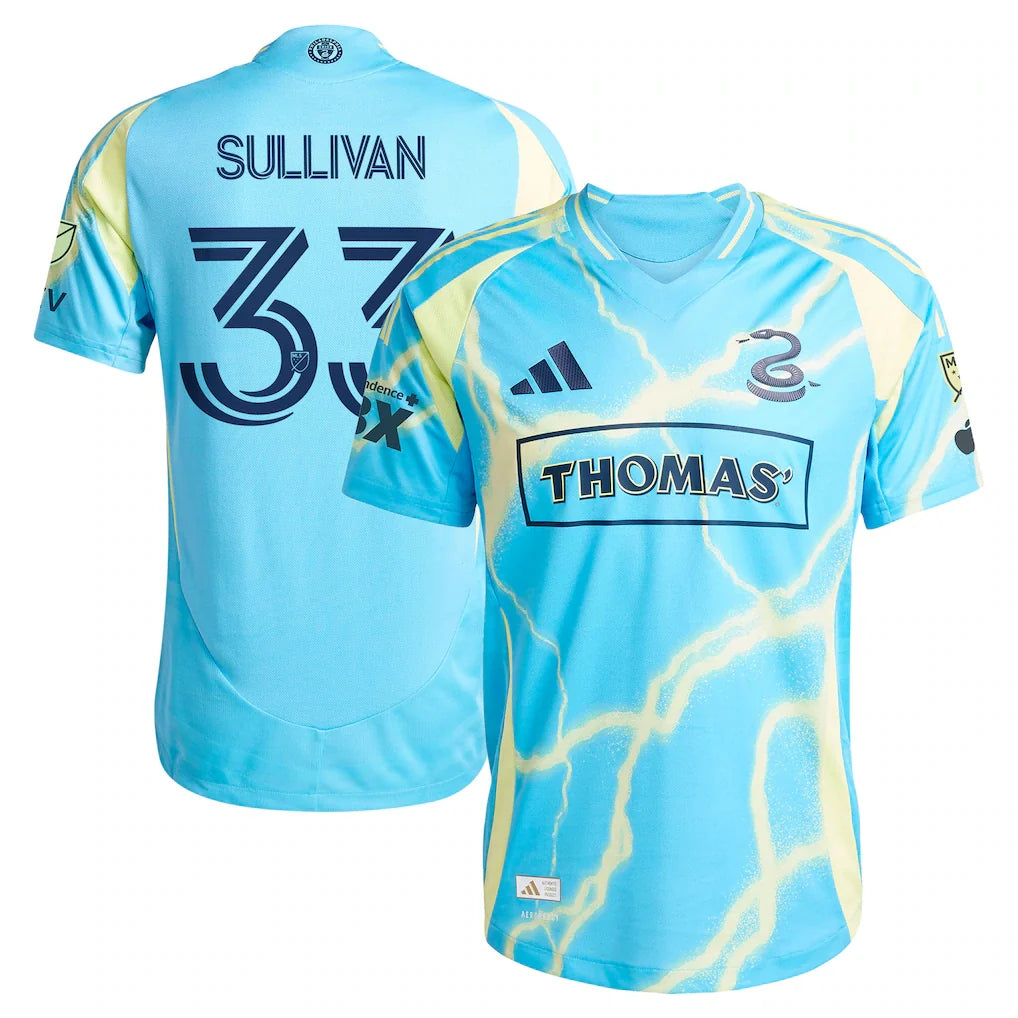 Quinn Sullivan Philadelphia Union 2025 The Voltage Kit Player Jersey - Blue
