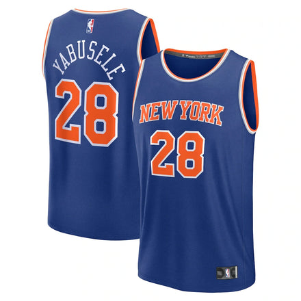 Guerschon Yabusele New York Knicks Fanatics Fast Break Player Jersey - Icon Edition - Blue