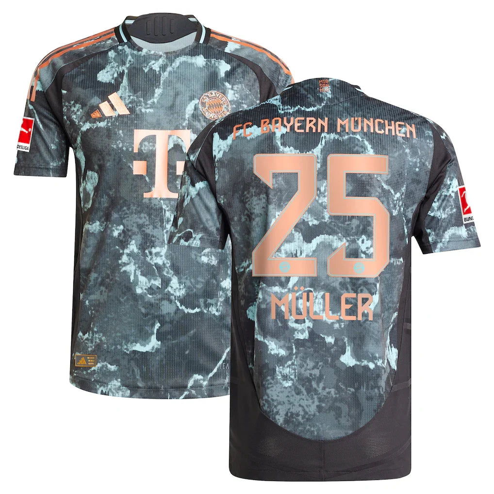 Thomas Müller Bayern Munich 2024/25 Away Player Jersey - Black
