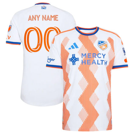 FC Cincinnati 2026 The Seven Hills Kit On-Field Patch Custom Jersey - White