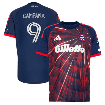 Leonardo Campana New England Revolution 2026 Independence Day On-Field Patch Jersey - Blue
