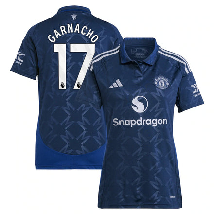 Alejandro Garnacho Manchester United adidas Women's 2024/25 Away Player Jersey - Navy