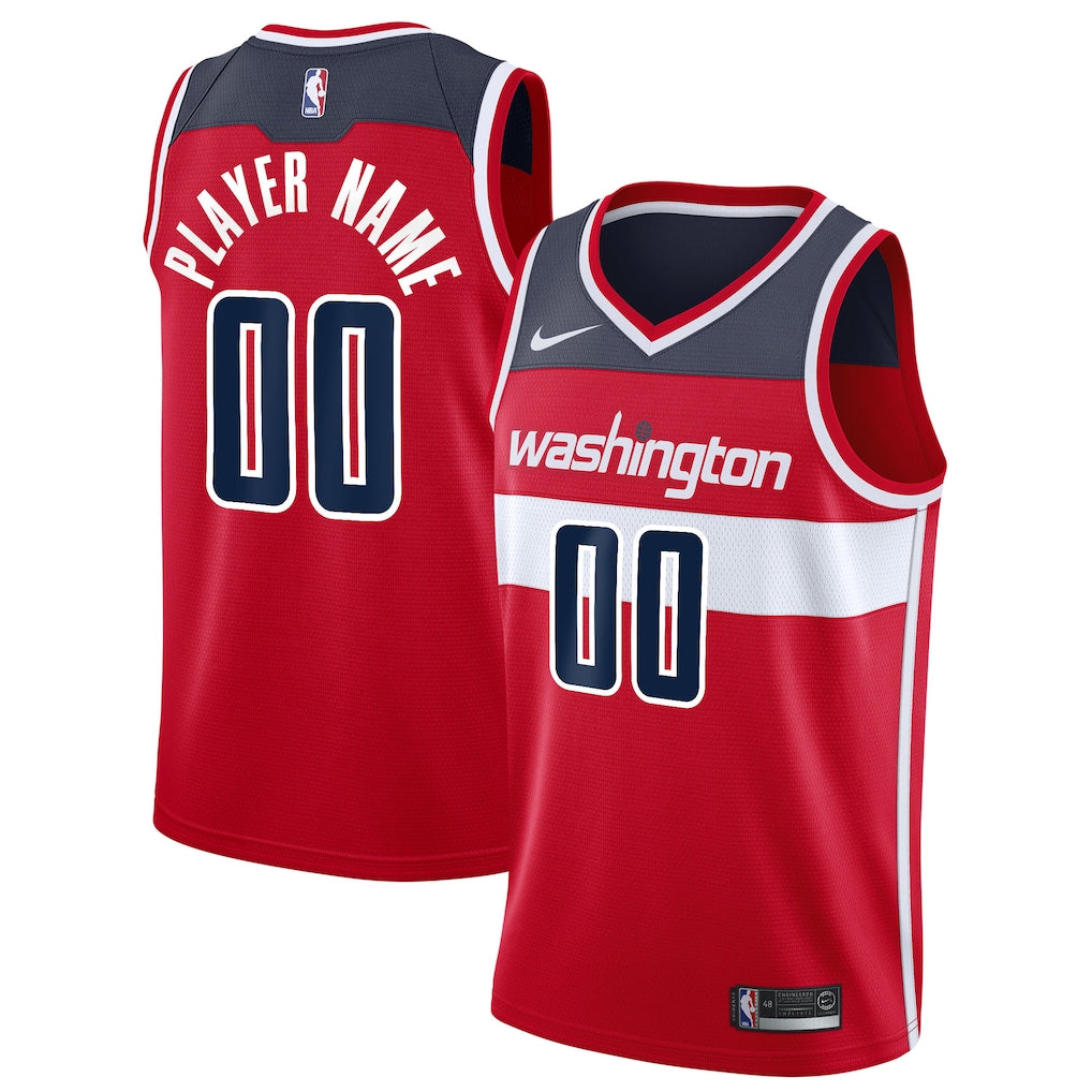Washington Wizards 2020/21 Swingman Custom Jersey - Icon Edition - Red