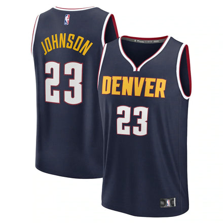 Cameron Johnson Denver Nuggets Fanatics Fast Break Jersey - Navy - Icon Edition