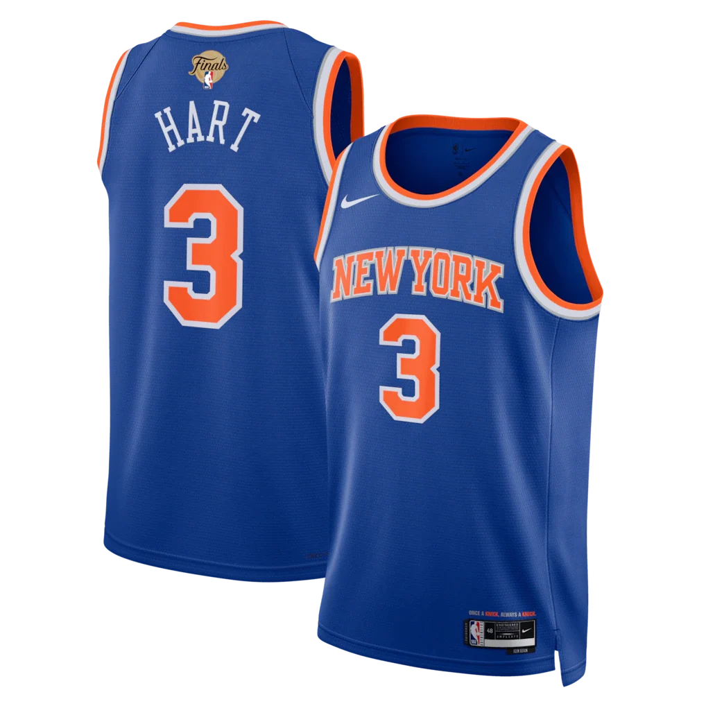 Josh Hart New York Knicks Unisex 2026 NBA Finals Patch - Icon Edition - Blue
