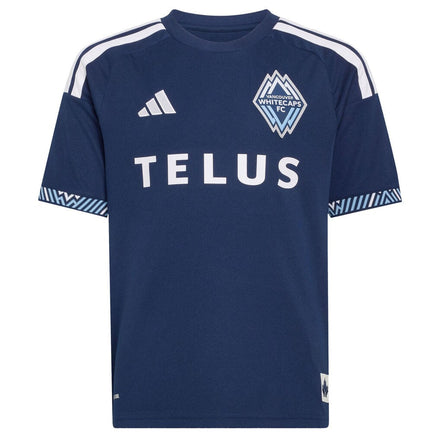 Brian White Vancouver Whitecaps FC adidas Youth  The Coastal Jersey Replica Jersey - Blue