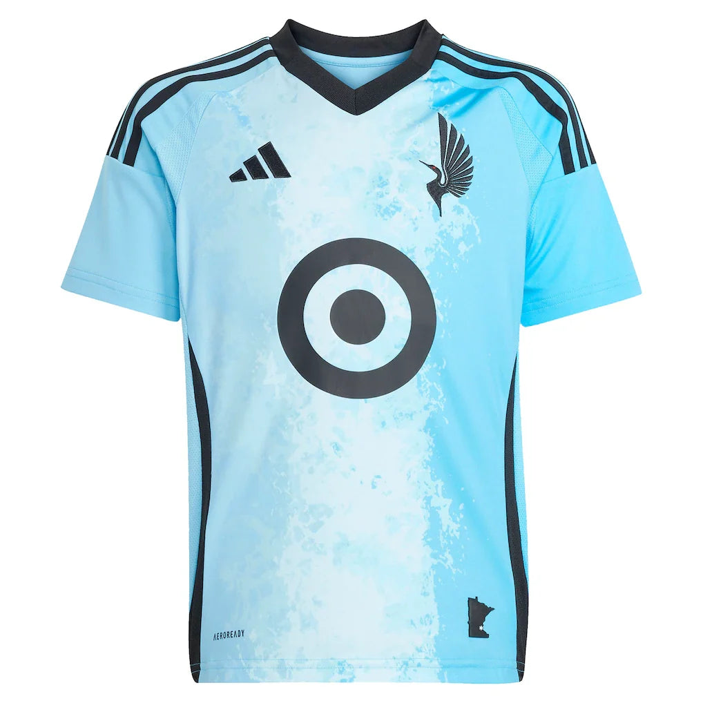 Kelvin Yeboah Minnesota United FC adidas Youth 2025 CONVERGENCE Replica Player Jersey - Blue