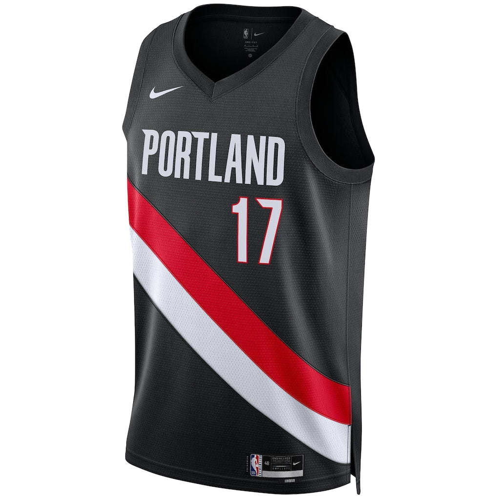 Shaedon Sharpe Portland Trail Blazers Nike Unisex Swingman Jersey - Icon Edition - Black