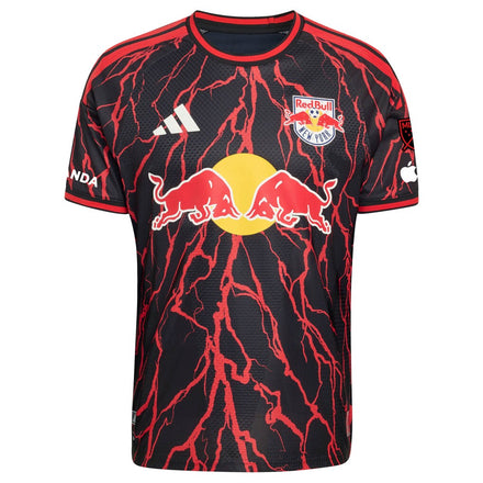 Cade Cowell New York Red Bulls adidas 2026 The Rooted Kit On-Field Authentic Patch Jersey - Black