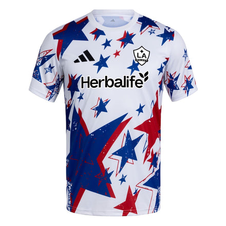LA Galaxy adidas 2026 Americana Pre-Match Jersey - White