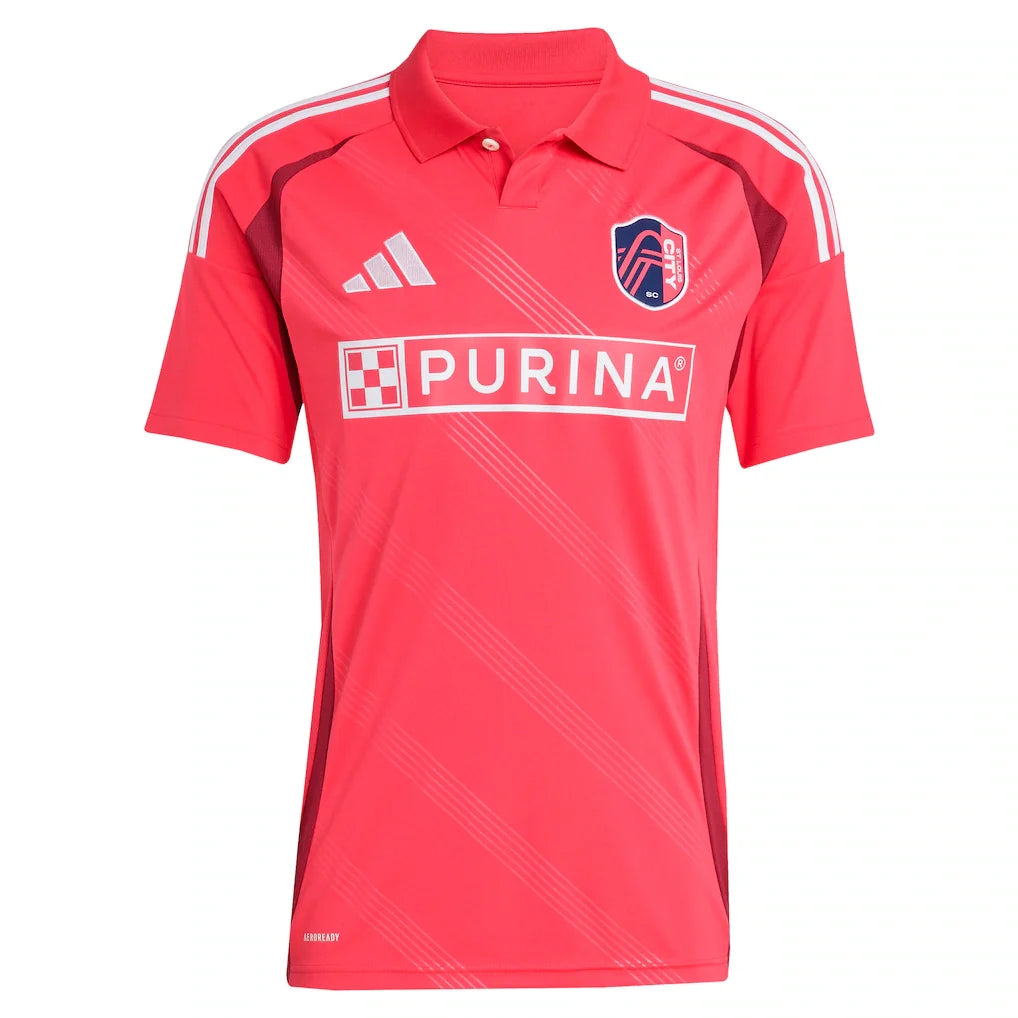 Cedric Teuchert St. Louis City SC adidas 2025 Forever CITY Red Replica Player Jersey - Pink