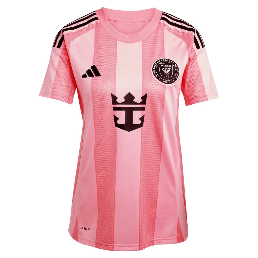 Jordi Alba Inter Miami CF adidas Women's 2025 Euforia Replica Player Jersey - Light Pink