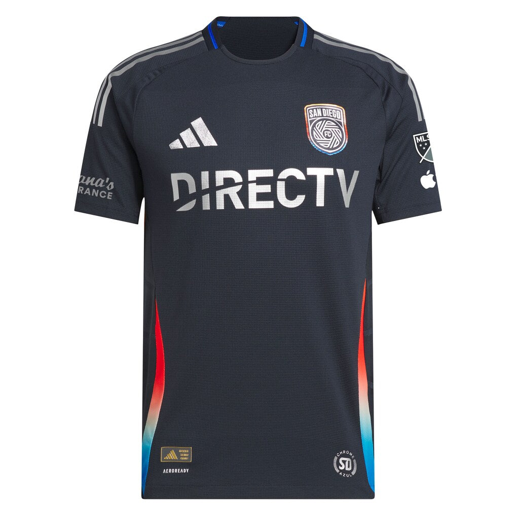 Jeppe Tverskov San Diego FC adidas 2025 State of Flow On-Field Authentic Jersey - Navy