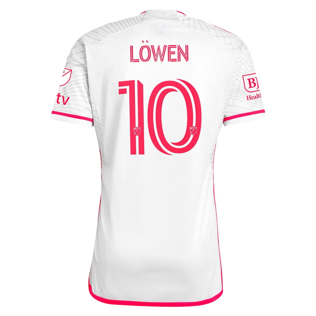 Eduard Löwen St. Louis City SC adidas 2024 The Confluence Kit Authentic Player Jersey - White