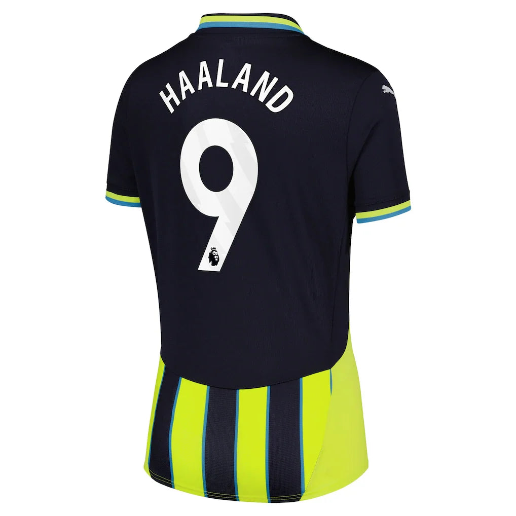 Erling Haaland Manchester City Puma Women's 2024/25 Away Replica Player Jersey - Navy