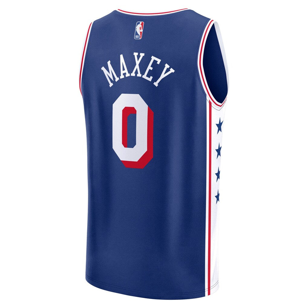 Tyrese Maxey Philadelphia 76ers Fanatics Big & Tall Fast Break Jersey - Icon Edition - Royal