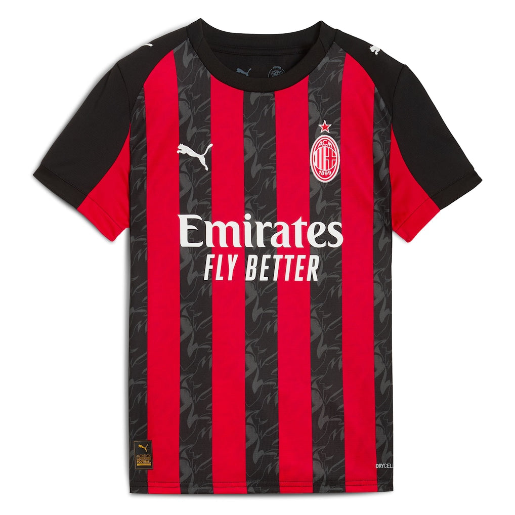 AC Milan Puma Youth 2025/26 Home Replica Jersey - Red