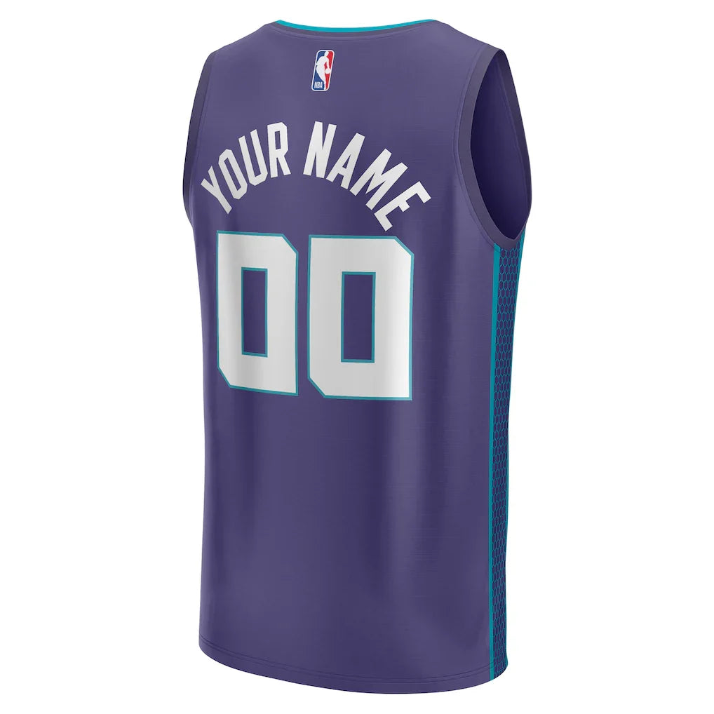 Charlotte Hornets Fanatics Fast Break Custom Jersey - Purple - Statement Edition